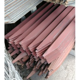 Resim Kozaklı Demir 150 cm Bahçe Çit Direği Delikli Boyalı Kazığı Direk 1,5 1.5 Mt (1adet) 
