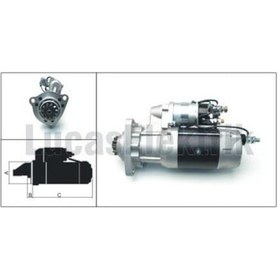 Resim Lucas 24v Marş Motoru Delco Tipi 11 Diş 8.3 Kw 39mt 