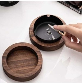 Resim Ulzyvf Yaratıcı Ve Temizlemesi Siyah Rüzgar Puro Puro Paslanmaz Ofis Kutuları Küllük Küllük Kolay Kapaklı İç Geçirmez Ev Dayanıklı Çelik Astar Px 