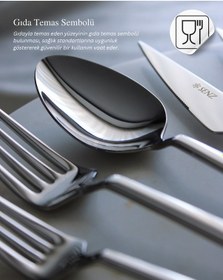 Resim Vega 84 Parça Çatal Kaşık Bıçak Seti 304 18/10 Metalik 