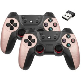 Resim HEJARON LOBO Joystick Gamepad Çiftli TV PC oyun konsolu 2.4G Gamepad Joystick 