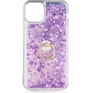 Resim Smody Apple iPhone 11 Pro Kılıf Sulu Simli Akışkan Silikon 