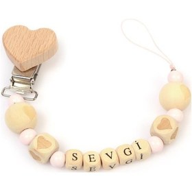 Resim Isimli Emzik Zinciri - Emzik Askısı - Bebek Bez061 Çok Renkli 