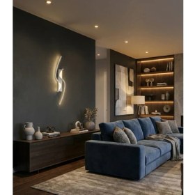 Resim Acrolite Modern Ledli Duvar Aplik (Oturma Odası, Yatak Odası, Yemek Odası, Banyo, Kafe) H:60CM Beyaz 4000K 