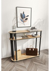 Resim Caprio Dekoratif Raflı Dresuar Meşe Meşe 