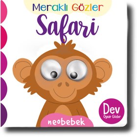Resim Meraklı Gözler: Safari (Oynak Gözlü Kitap) 