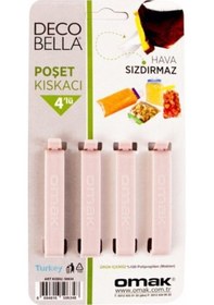 Resim 4 'lü Poşet Kıskacı Pembe 