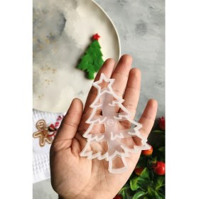 Resim Cestopieno Şeffaf Yılbaşı Ağacı (Makinada Yıkanabilir) Hamur Şekillendirici / Yenilendi / 8X10 cm 