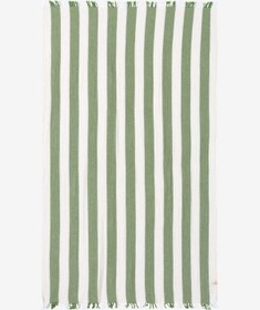 Resim Çizgili Dokulu Peştemal Yeşil - Yeşil / 90x175 