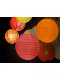Resim Dekoratif Çin Feneri – Kağıt Lamba - Turuncu Nemere 