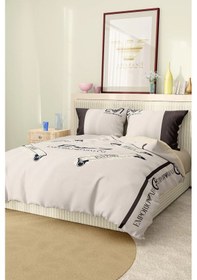 Resim Marka Nevresim Takımı Çift Kişilik Pamuklu Saten Kumaş 6 Parça 3d Dijital Baskı Duvet Cover Set Model No:9 Renkli 