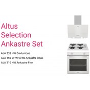 Resim Altus Ankastre Set Beyaz No 101 ( ALA 310 HW - ALA 159 DHW - ALA 535 HW ) Altus Yetkili Satıcısı