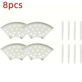 Resim Willowhaven Beyaz 8li Çilek Desteği, Paslanmaz Ve Nefes Alabilir Bitki Koruma 