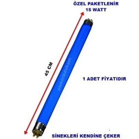 Resim Lığtek T8 15w Sinek Ampulü Floresan Mavi Işık 