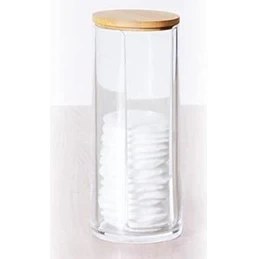 Resim Storemax Ahşap Kapak Disk Pamukluk Organizeri 