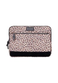 Resim Bloominbag Earthy Leopard 15-16 İnç Laptop / Macbook Uyumlu Kılıf Kahverengi - Sarı 