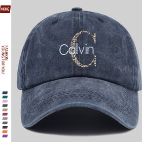 Resim 1 adet Unisex Lüks "Calvin" Calvin Plaj Tatili Güneş Şapkası, Işıltılı Taş Desen Baskılı, Hafif Ayarlanabilir Polyester Malzeme, Siyah Klasik Papa Kamyoncu Kapağı, Trendy Sokak Hip-Hop Stili, Seyahat ve Balıkçılık için Uygun, Moda Aksesuarı, Aile ve Arkadaşlar için İdeal Hediye 