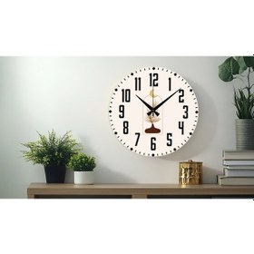 Resim Çiçek Desenli Dekoratif Türkçe Rakamlı Uv Baskılı Duvar Saati Sessiz Akar Mekanizma Metal Akrep Turkuaz 