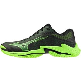Resim Mizuno Wave Lightning Elite Erkek Voleybol Ayakkabısı Siyah / Yeşil Çok Renkli 