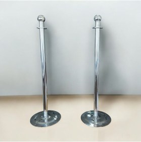 Resim ByHediye Ayaklı Krom Bariyer 