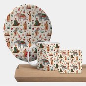 Resim Flipped Egypt Mousepad, Kupa Ve Bardak Altlığı Seti 