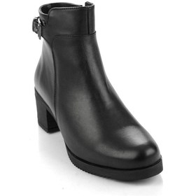 Resim Siyah Hakiki Deri Kadın Bot & Bootie K02750152003 Siyah 