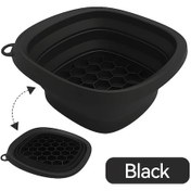 Resim Boatshop1 Rv Yüz Buz Kabı Siyah Katlanabilir Silikon Yüz Kupası Kaymaz Tabanlı Spa Cilt Bakımı İçin 