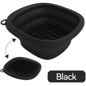 Resim Boatshop1 Rv Yüz Buz Kabı Siyah Katlanabilir Silikon Yüz Kupası Kaymaz Tabanlı Spa Cilt Bakımı İçin 