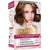Resim Loreal Paris Excellence Creme - Krem Saç Boyası No: 5.3 Koyu Karamel 