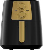 Resim Luxell Fast Fryer Xl Fritöz Black Gold Fc5937 Air Fryer Fastcook Colour Series 