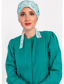 Resim Yeşil Diş Desenli Tesettür Doktor Hemşire Hastane Aşçı Cerrahi B Yeşil 