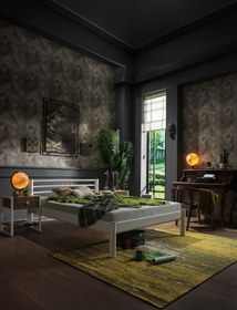 Resim Unimet Asos-s Çift Kişilik Ferforje Metal Karyola-beyaz (AHŞAP LATALI) 