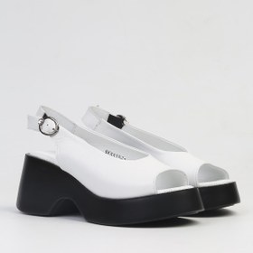 Resim Pierre Cardin ® | PC-7199- 3968 Beyaz-Kadın Topuklu Ayakkabı 