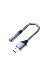 Resim Veggieg USB-A to 3.5mm Jack Aux Mikrofon Destekli DAC Chip HiFi Ses Kartı 