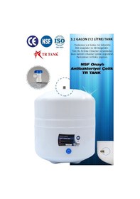 Resim WaterMelon Premium 10 Aşamalı 12 LT Metal Tanklı NSF ONAYLI 80 GPD Vontron Membranlı Pompasız Su Arıtma Cihazı 