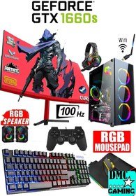 Resim DMC N161x(PUBG,GTA 5) Ryzen 5 5500,16gb,500gb Hdd,256gb Ssd,6gb,gtx1660,24''oyuncu Masaüstü Bilgisayar 