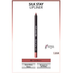 Resim Note Cosmetics Silk Stay Lipliner Suya Dayanıklı İpeksi Dudak Kalemi 03 Soft Bloom 