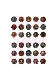 Resim Vintage Seal Mühürler Etiket Seti - Bullet Journal, Scrapbook, Planlayıcı, Ajanda Sticker Seti Diğer 