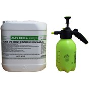 Resim akbel Zemin Buz Ve Kar Çözücü Kimyasal 5 Kg+2lt Uygulama Pompa Aparatı 