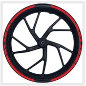 Resim Yamaha Mt 07 Kırmızı Jant Şeridi Jant Içi Yazılı 17 Inç Takım Halinde Çok Renkli 