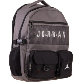Resim Jordan Air Beş Bölmeli Brooklyn Grey Gri Erkek Çocuk Günlük ve Okul Sırt Çantası - Q3182 