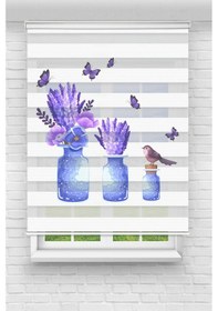 Resim Perdecizade Enxboy Vazo Dijital Baskılı Zebra Perde-cocuk Odası-stor Perde Pz-762 Renkli 