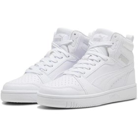 Resim Puma 393831 05 Rebound V6 Mid J Beyaz-gri Kadın Spor Ayakkabı 