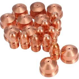 Resim Mingjin Shop 1 Bakır Renk Tarzı A101A Elektrot Prpcs ve Nozul Lot Başına Pd Adet Plazma Kesim Sarf Malzemeleri (Yurt Dışından) 