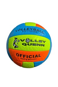 Resim Unes Çok Renkli Voleybol Topu + Pompa Hediyeli | Dayanıklı Yapı | Kapalı & Açık Alan Kullanımı 