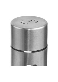 Resim Mat Çelik 3 Parça Tuz Karabiber Standlı Baharatlık Set Cin972 Gri 