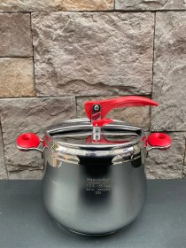 Resim Hascevher Esila Çelik 7 Lt Klasik Düdüklü Tencere Güveç Kırmızı 