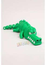 Resim Timsah Figürü Anahtarlık, Hediyelik Çanta Aksesuarı Ve Hareketli Oyuncak Crocodyo Bursaspor Beyaz - Yeşil 
