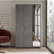 Resim Robin Home Montana 4 Kapaklı Çekmeceli Aynalı Gardırop Elbise Dolabı 
