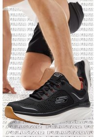 Resim Skechers D'Lux Walker Memory Foam Sneaker Hafızalı Taban 4Cm Erkek Günlük Spor Ayakkabı Siyah | Orijinal 